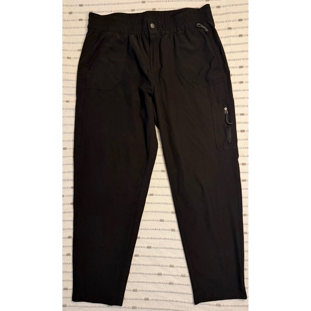 Avalanche Outdoor Supply Co Mens Black Cargo Hiking Pants Large Stretch